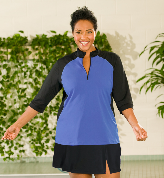 sprogfærdighed tyran Caroline How to find Plus Size Swim Shirts that Fit - BigGirlsGuide