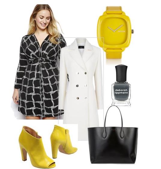 Black and yellow outfit