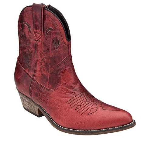 red cowboy boots