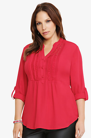 red peasant top