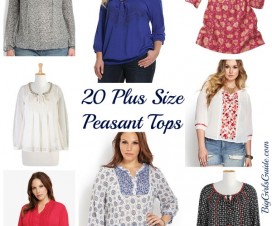 plus size peasant top