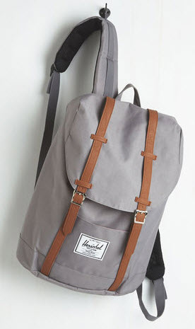 grey trek backpack 