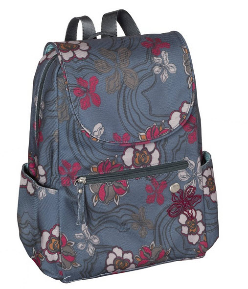 backpack floral so cute in grey and hides the dirty