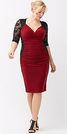 red dress for a plus size women 