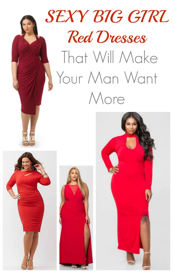 A great collection of Plus Size Red dresses for women 