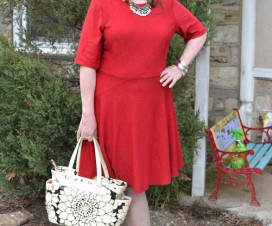 Fashion over 40 Plus Size Fashion Blogger Sherry Aikens OOTD Plus size causal brights. Plus size fashion for women